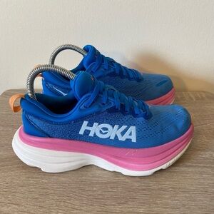 Hoka Bondi Pink & Blue Running Sneakers size 6B